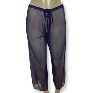 Zuliana Size S/M Mesh Waist Tie Crop Beach Pants. New With Tags.